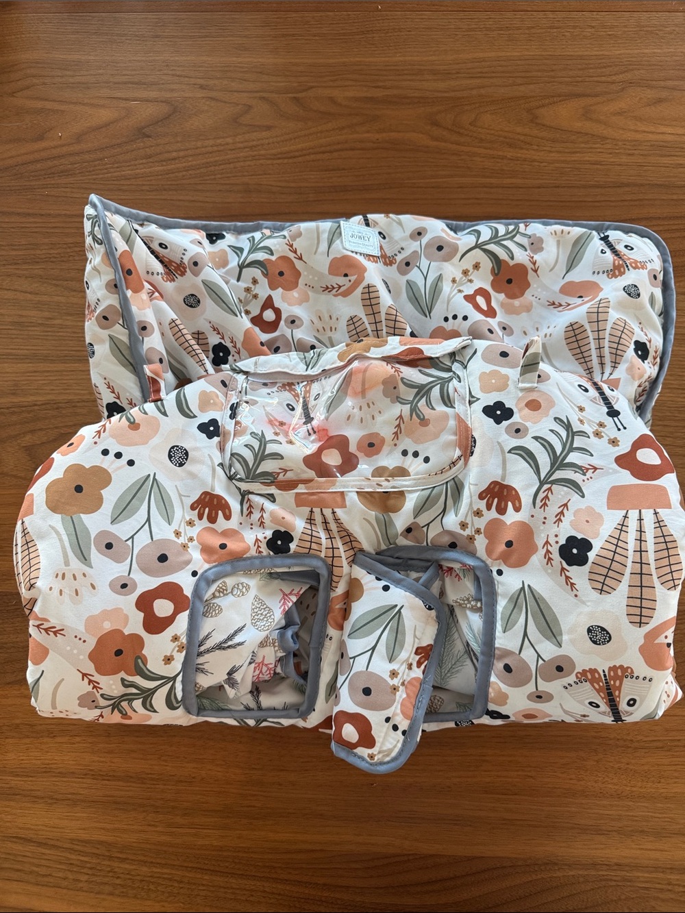 Jowey Floral Quilted 2 in 1 Baby Shopping Cart Cover and High Chair Cover. - Picture 5 of 6